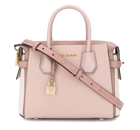 michael kors mercer small pebbled leather belted satchel